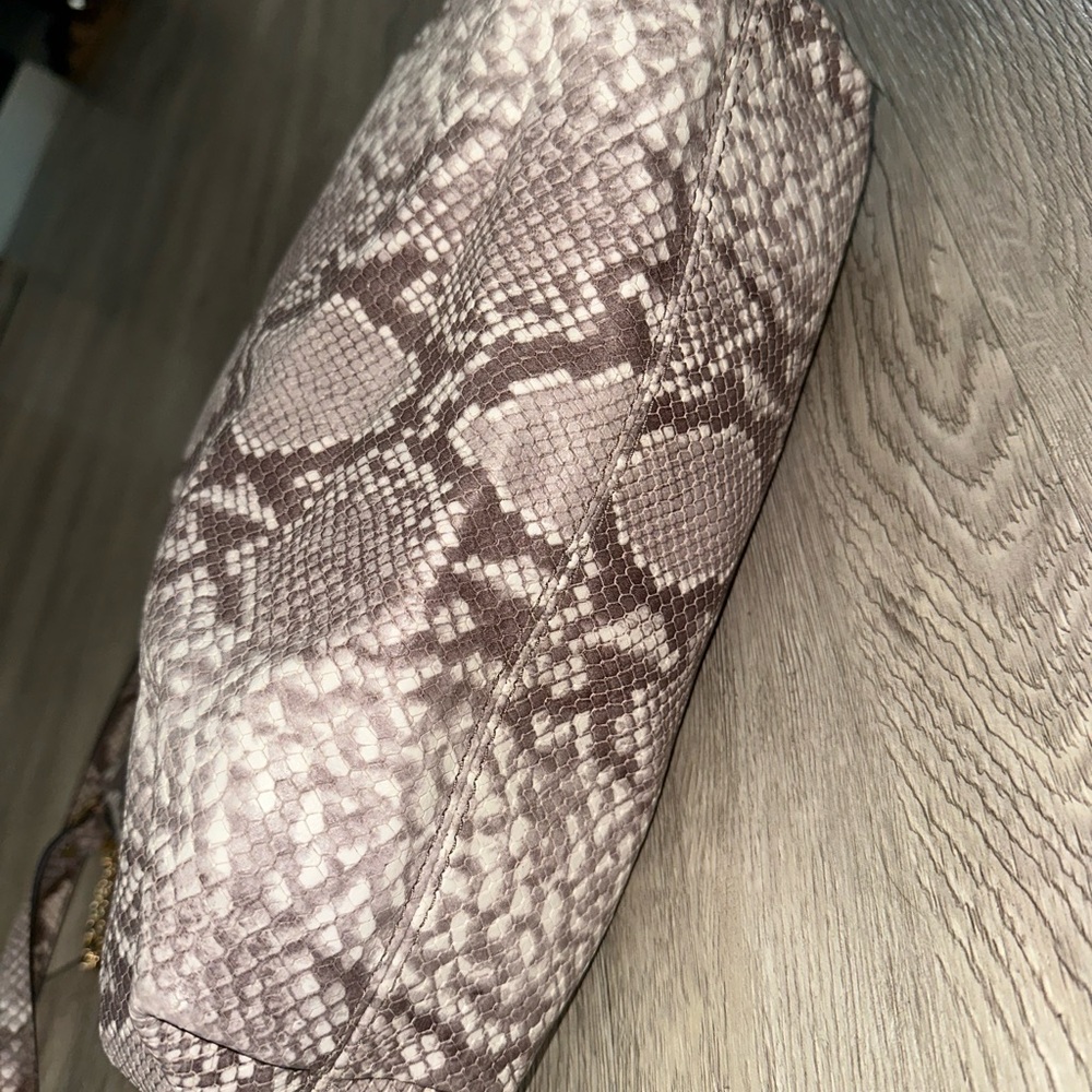 Michael Kors Jet Set Chain Dark Sand Python Large… - image 4